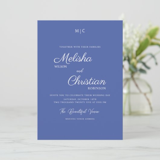 Minimale Moderne Calligrafie Weddenschap Kaart (Staand voorkant)