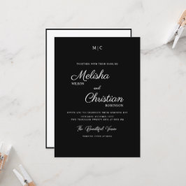 Minimale Moderne Calligrafie Weddenschap Kaart