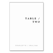 Minimale Moderne Chic Typografie Trouwen Kaart (Achterkant)