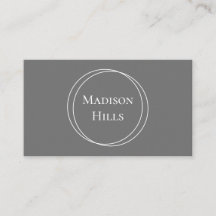 Minimale moderne cirkels Lijst grijs