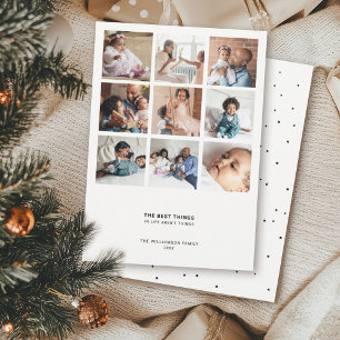 Minimale Moderne Citaat   9 Meerdere foto's collag Feestdagenkaart