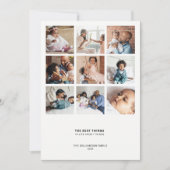 Minimale Moderne Citaat | 9 Meerdere foto's collag Feestdagenkaart (Voorkant)