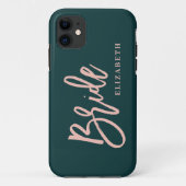 Minimale moderne cleanline script tekst bruid brui Case-Mate iPhone case (Achterkant)