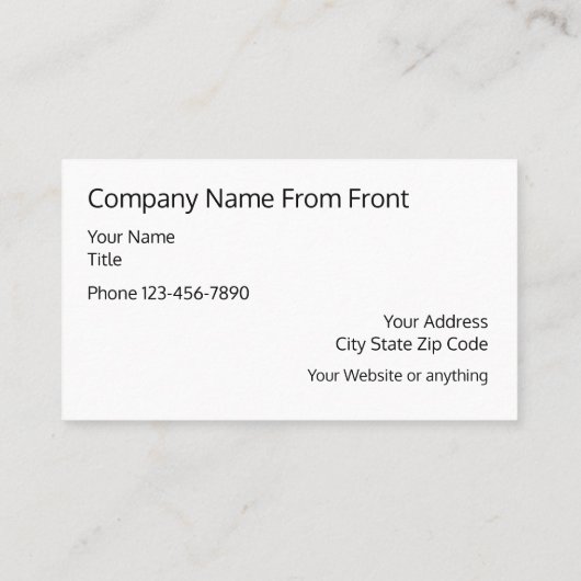 Minimale moderne computerservices visitekaartje (Achterkant)