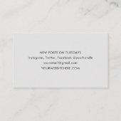 Minimale moderne constructie visitekaartje (Achterkant)