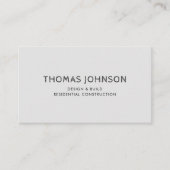 Minimale moderne constructie visitekaartje (Voorkant)