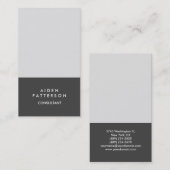 Minimale moderne creatieve grijze plaat visitekaartje (Voorkant / Achterkant)