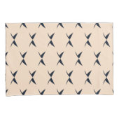 Minimale moderne crème en zwart geometrisch kussensloop (Voorkant-Rechts)