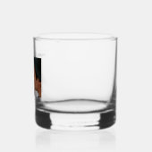 Minimale moderne datum van de Aangepaste bruiloft Whisky Glas (Links)