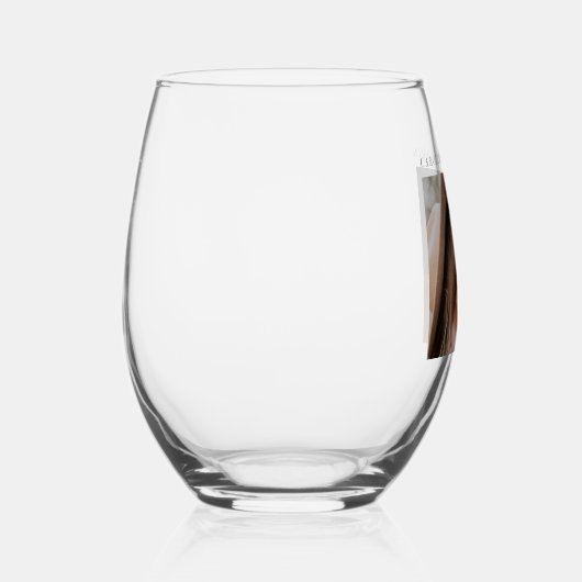 Minimale moderne datum van de Aangepaste bruiloft  Wijnglas Zonder Voet (Rechts)