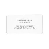 Minimale moderne deco-typografie etiket (Voorkant)