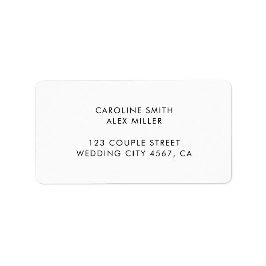 Minimale moderne deco-typografie etiket (Voorkant)