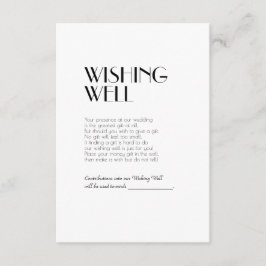 Minimale moderne deco-weddenschappen informatiekaartje