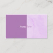 Minimale moderne, donkere Paarse Waterverf Visitekaartje (Voorkant)