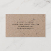 Minimale moderne, duurzame bouw visitekaartje (Achterkant)