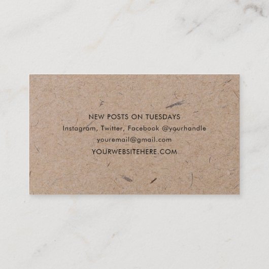 Minimale moderne, duurzame bouw visitekaartje (Achterkant)