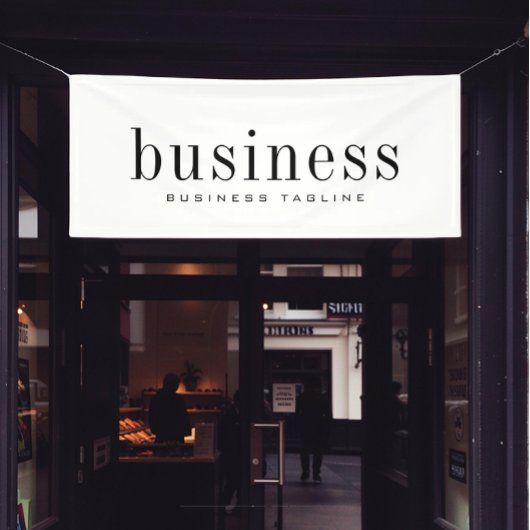 Minimale moderne, eenvoudige bedrijfsnaam spandoek