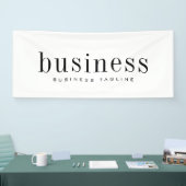 Minimale moderne, eenvoudige bedrijfsnaam spandoek