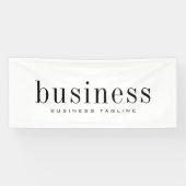 Minimale moderne, eenvoudige bedrijfsnaam spandoek (Horizontaal)