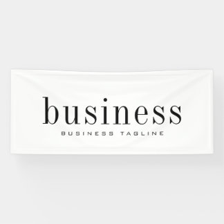 Minimale moderne, eenvoudige bedrijfsnaam spandoek