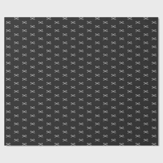 Minimale moderne eenvoudige boog patroon Kerstmis Cadeaupapier (Vlak)