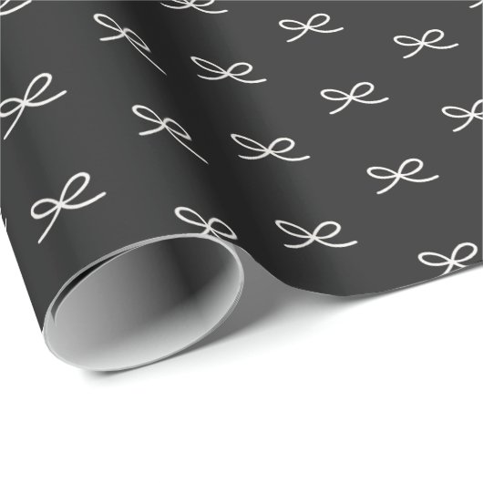 Minimale moderne eenvoudige boog patroon Kerstmis Cadeaupapier (Rol Hoek)