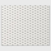 Minimale moderne eenvoudige boog patroon Kerstmis Cadeaupapier (Vlak)