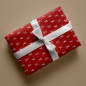 Minimale moderne eenvoudige boog patroon Kerstmis Cadeaupapier