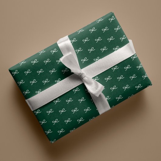 Minimale moderne eenvoudige boog patroon Kerstmis Cadeaupapier