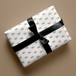 Minimale moderne eenvoudige boog patroon Kerstmis Cadeaupapier