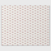 Minimale moderne eenvoudige boog patroon Kerstmis Cadeaupapier (Vlak)