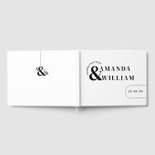 Minimale moderne eenvoudige bruiloft gastenboek (Volledig)