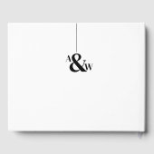 Minimale moderne eenvoudige bruiloft gastenboek (Achterkant)