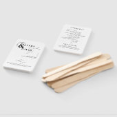 Minimale moderne eenvoudige bruiloft handwaaier (Niet-gemonteerd)