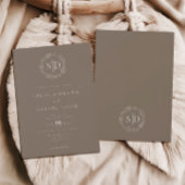Minimale moderne eenvoudige bruiloft kaart