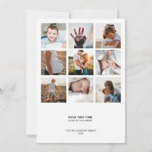 Minimale moderne   Eenvoudige Elegant Chic Photo C Feestdagenkaart