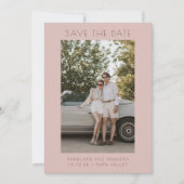 Minimale, moderne, eenvoudige, elegante foto van R Save The Date (Voorkant)