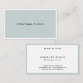 Minimale moderne, eenvoudige, elegante Professiona Visitekaartje (Voorkant / Achterkant)