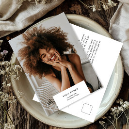 Minimale moderne eenvoudige foto-Afstuderen Aankondigingskaart