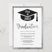 Minimale moderne, eenvoudige foto van het zilveren kaart (Voorkant)