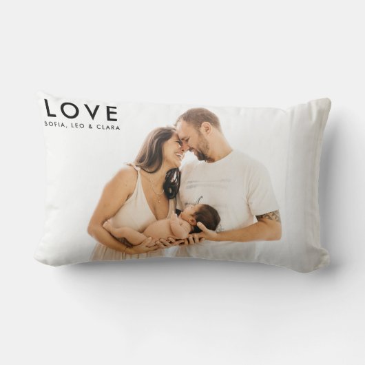 Minimale moderne eenvoudige foto's en grafische fo kussen (Achterkant)