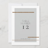 Minimale Moderne Eenvoudige Grijze Gouden Tafel Nu Kaart (Voorkant)