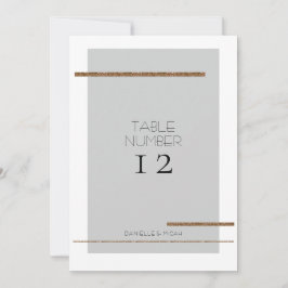 Minimale Moderne Eenvoudige Grijze Gouden Tafel Nu Kaart