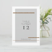 Minimale Moderne Eenvoudige Grijze Gouden Tafel Nu Kaart (Staand voorkant)