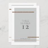 Minimale Moderne Eenvoudige Grijze Gouden Tafel Nu Kaart (Voorkant / Achterkant)