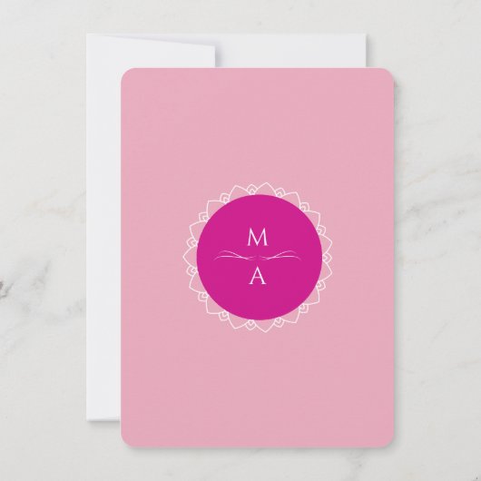 Minimale Moderne Eenvoudige Kalligrafie Mandala De Kaart (Achterkant)