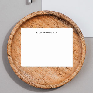 Minimale moderne, eenvoudige naam post-it® notes