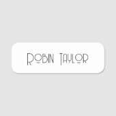 Minimale moderne, eenvoudige, schone, professionel naamplaatje (Voorkant)