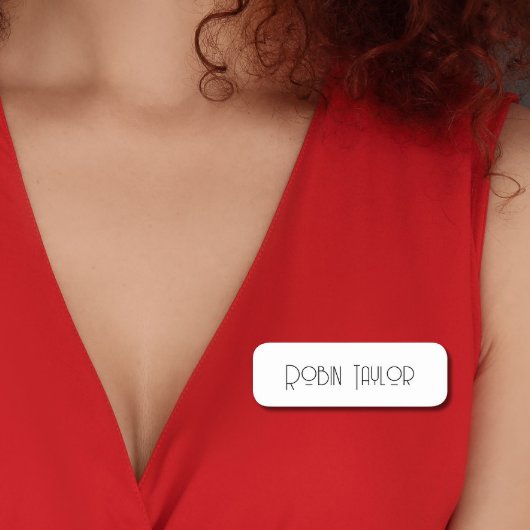 Minimale moderne, eenvoudige, schone, professionel naamplaatje