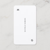 Minimale Moderne Eenvoudige Witte Professionele QR Visitekaartje (Voorkant)